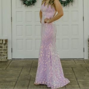 Beautiful lavender gown! Shimmers Jovani size 4